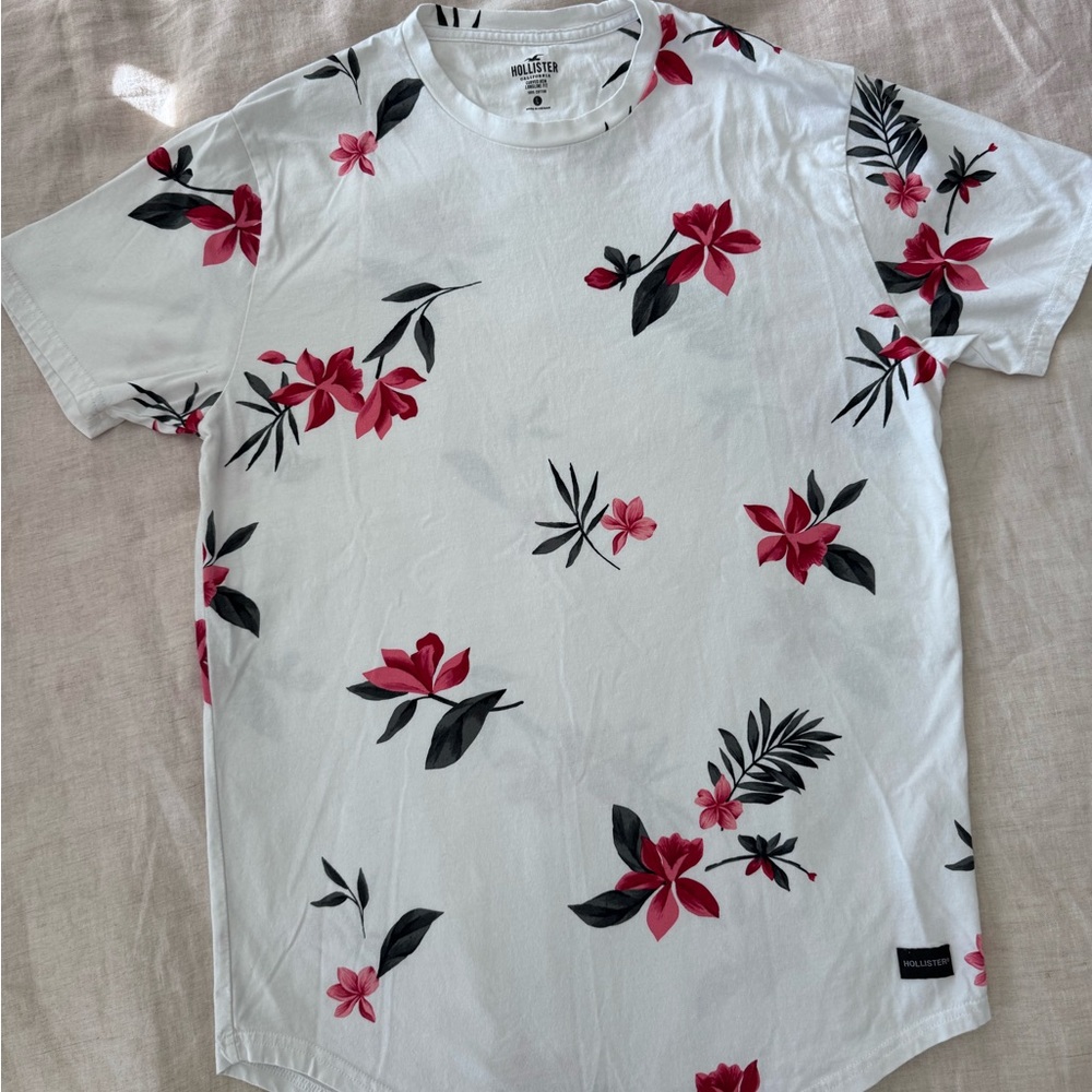 Hollister Floral Print Short Sleeve Tee